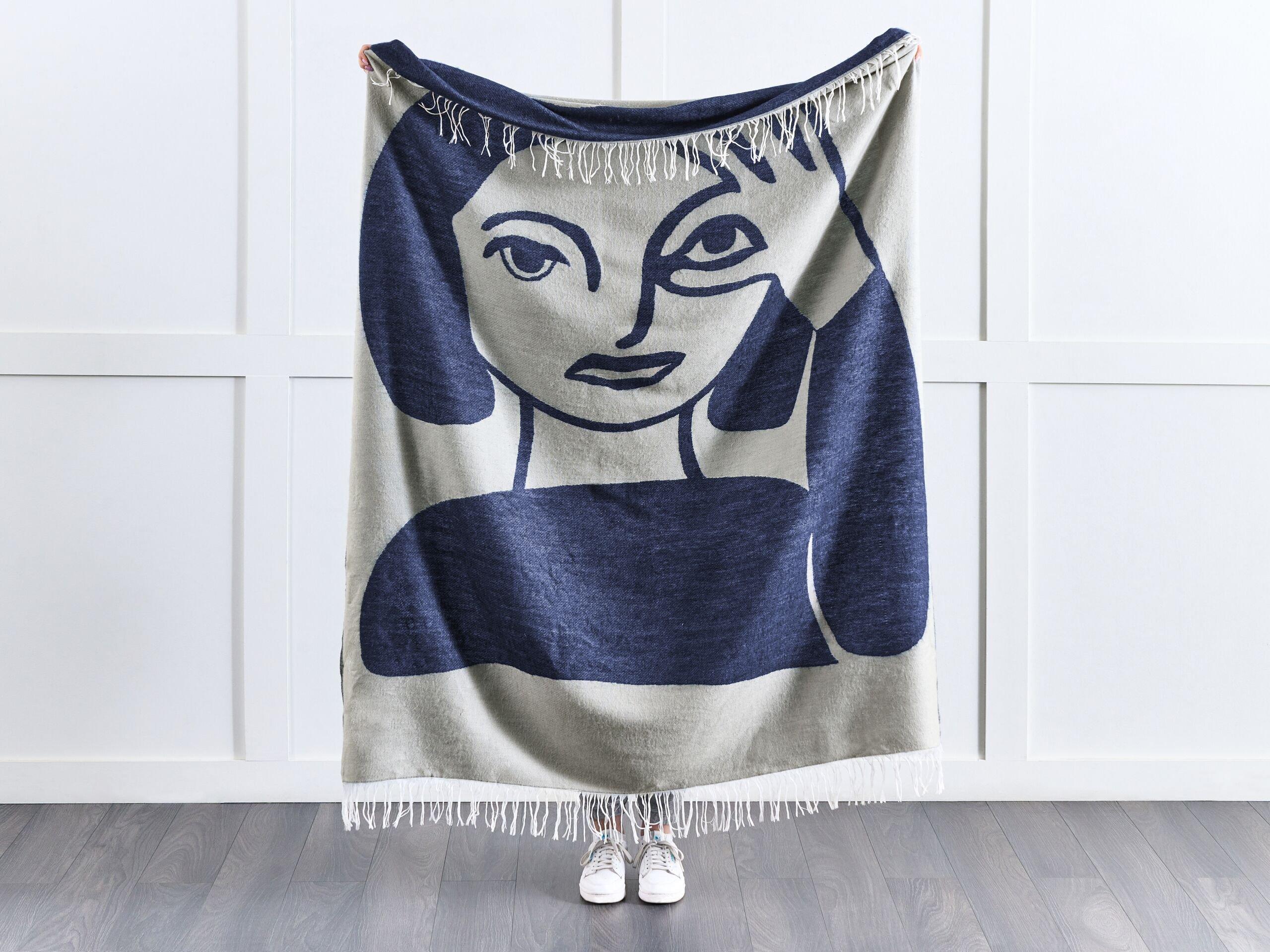 Beliani HALEDE Boho Coperta Acrilico  