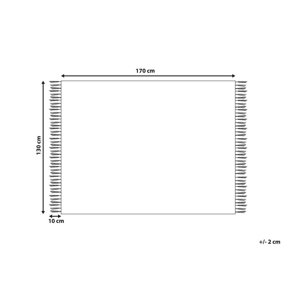 Beliani HALEDE Boho Couverture Acrylique  