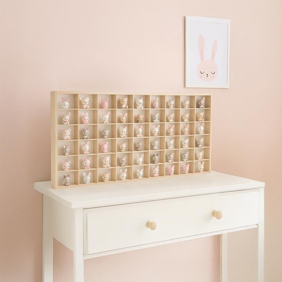 Northio Étagère en bois pour poupées – Design compact et durable  