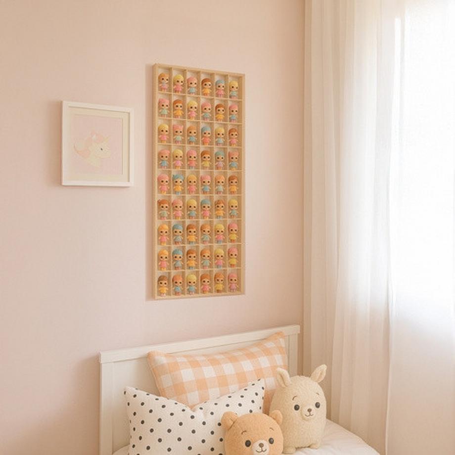 Northio Étagère en bois pour poupées – Design compact et durable  