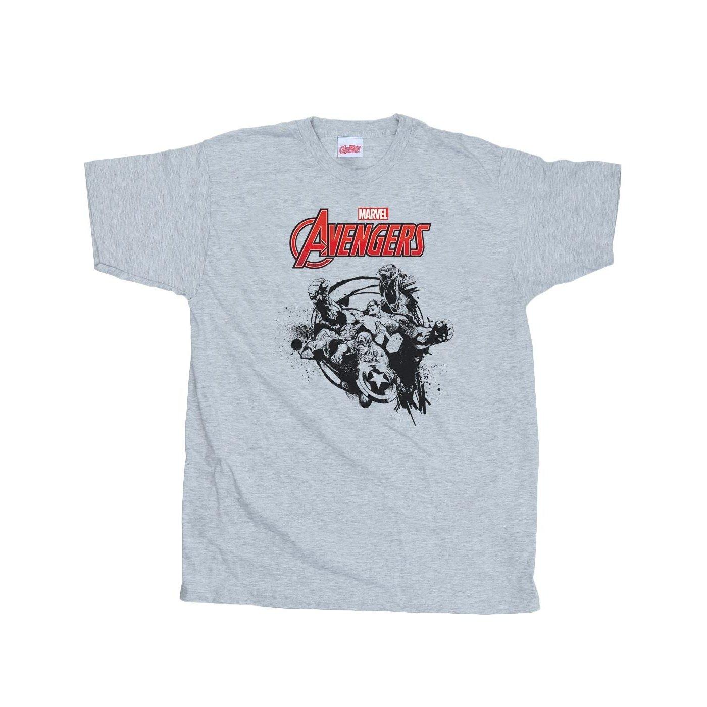 Image of Avengers Team Burst Tshirt Jungen Grau 140/146