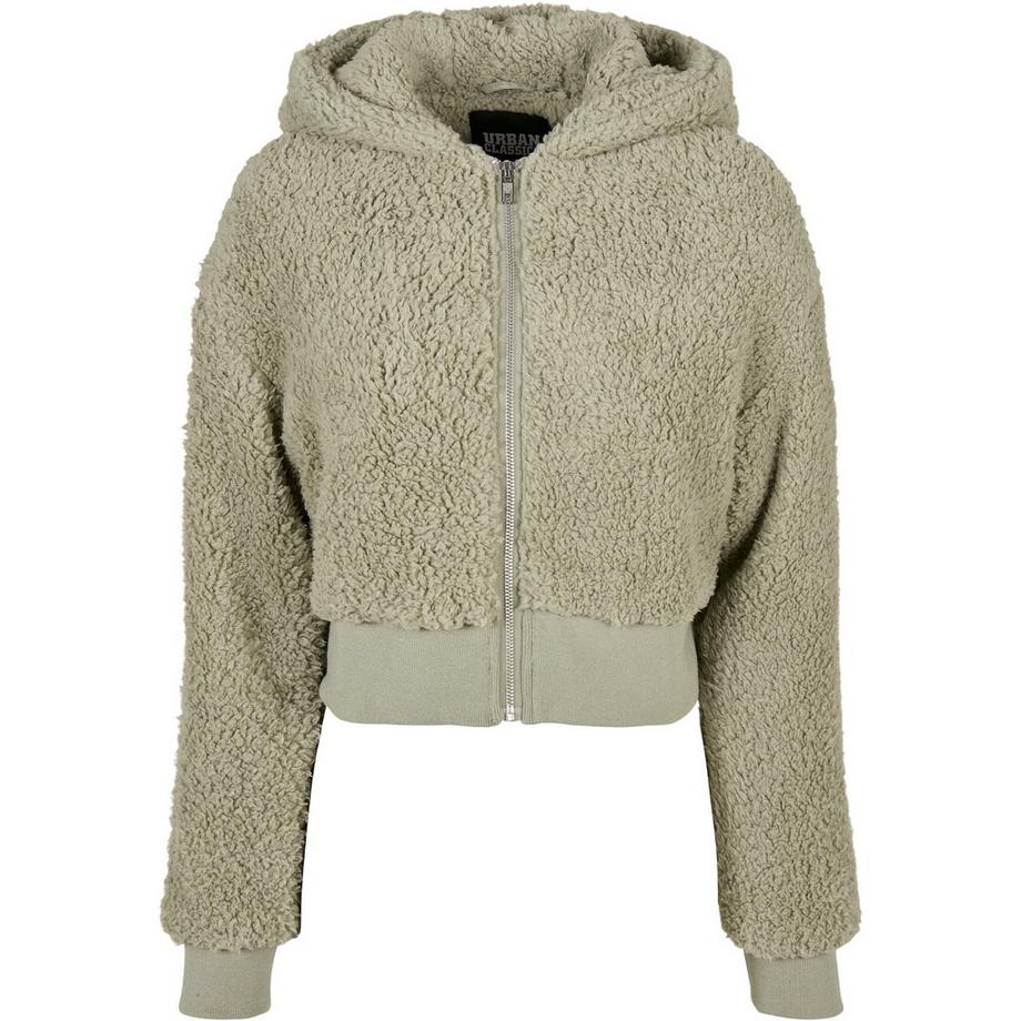 URBAN CLASSICS Oversized Sherpa Kurzes Fleece Hoodie  