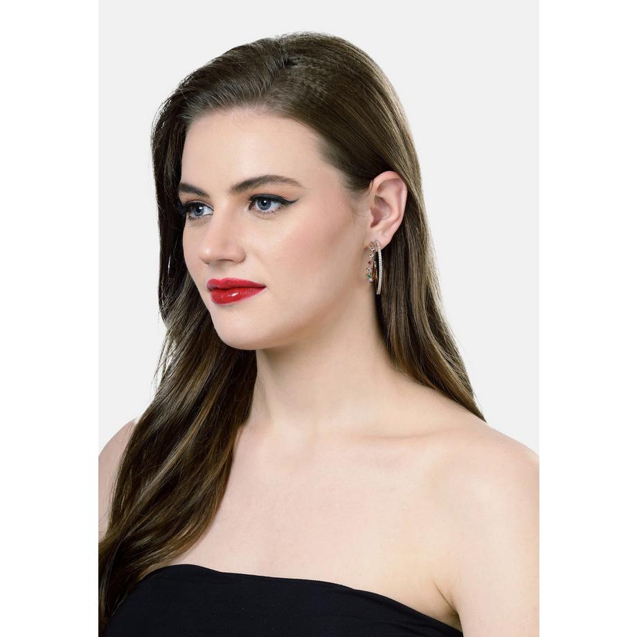 AVANT-GARDE PARIS  Boucles d'oreilles cercles multicolores 