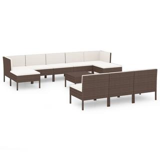 VidaXL Garten-sofagarnitur poly-rattan  