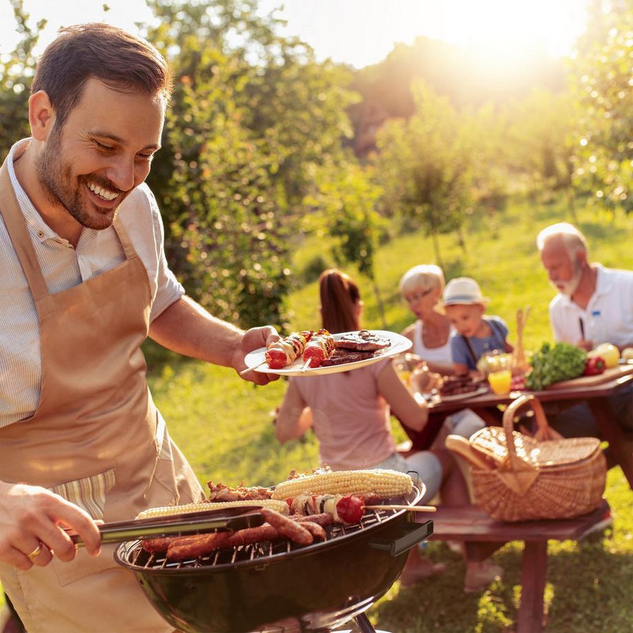 Northix  Barbecue à bouilloire avec roulettes 