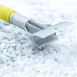 Brosse à neige extensible avec grattoir à glace en aluminium