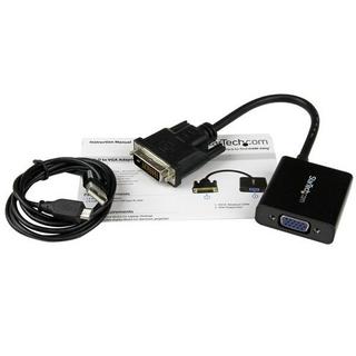 STARTECH.COM  StarTech.com Câble adaptateur actif DVI vers VGA - Convertisseur DVI-D vers HD15 - M/F - 1080p 