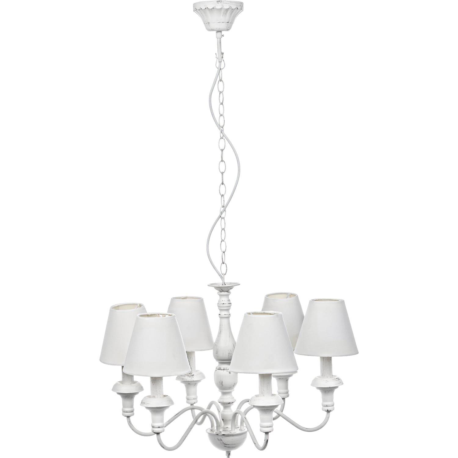 Image of Leuchter Stylish 6 Lichter weiss Leuchter Stylish 6 Lichter weiss