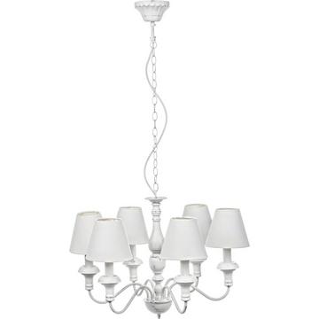 Leuchter Stylish 6 Lichter weiss