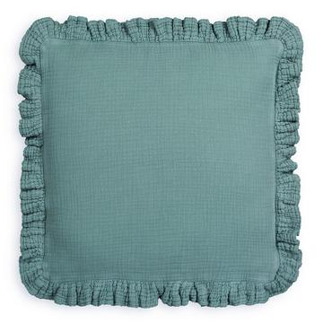 Housse de coussin à volant