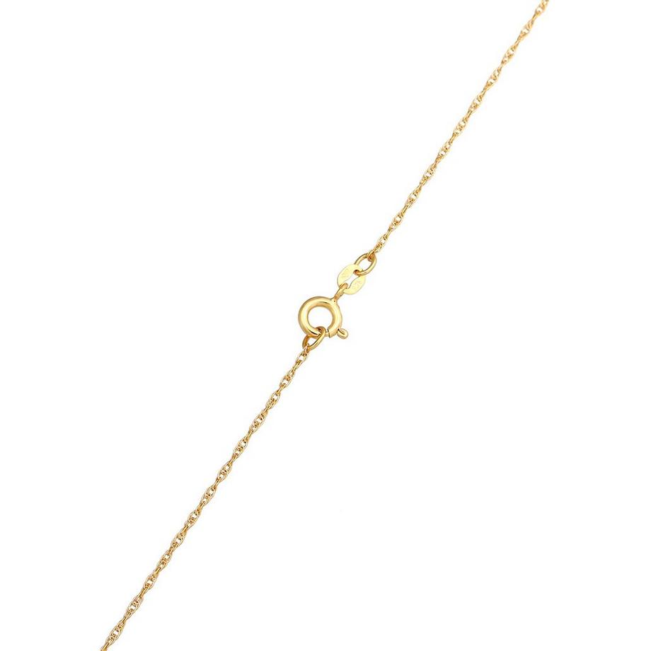 Kuzzoi  Halskette Peace Friedenszeichen Figarokette 925 Silber 