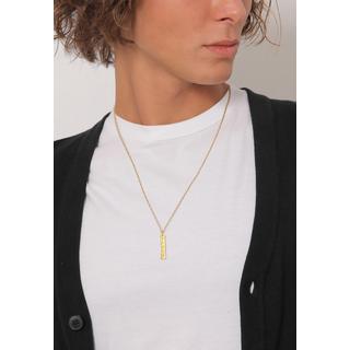 Kuzzoi  Halskette Peace Friedenszeichen Figarokette 925 Silber 