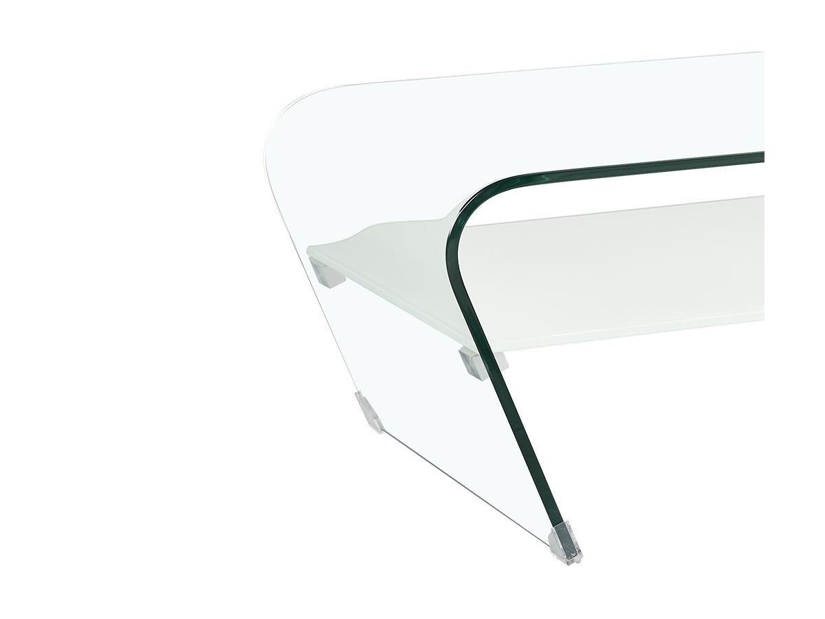 Vente-unique Couchtisch mit Glas Design KELLY  