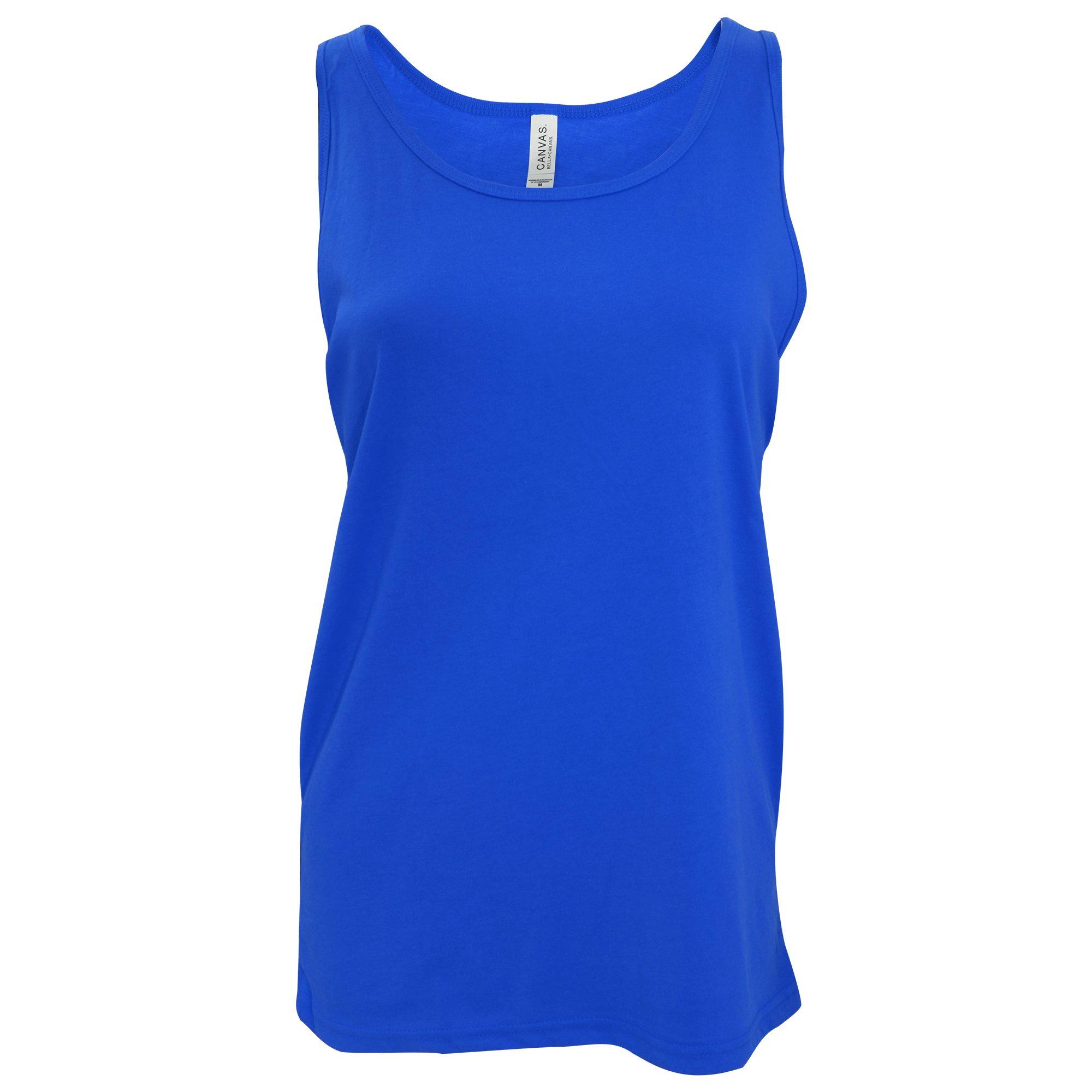 Image of Canvas Jersey Tanktop, Ärmellos Unisex Königsblau S