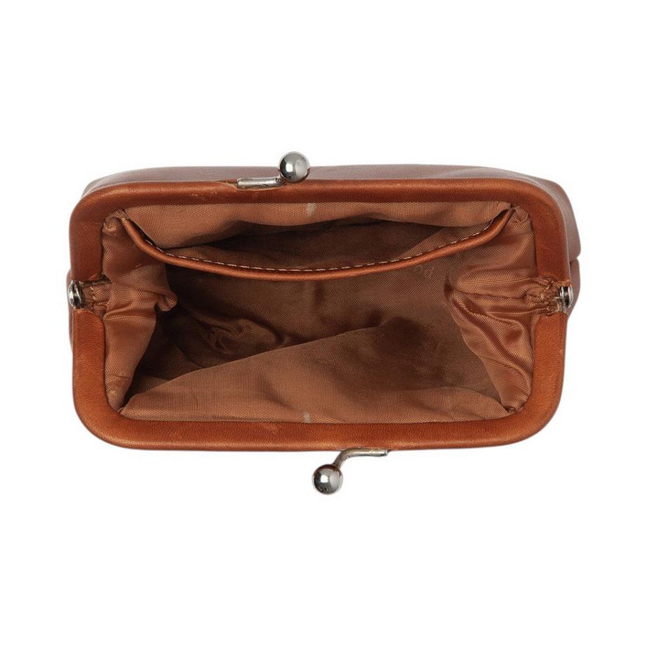 Chesterfield Nera Porte-monnaie en cuir cognac  