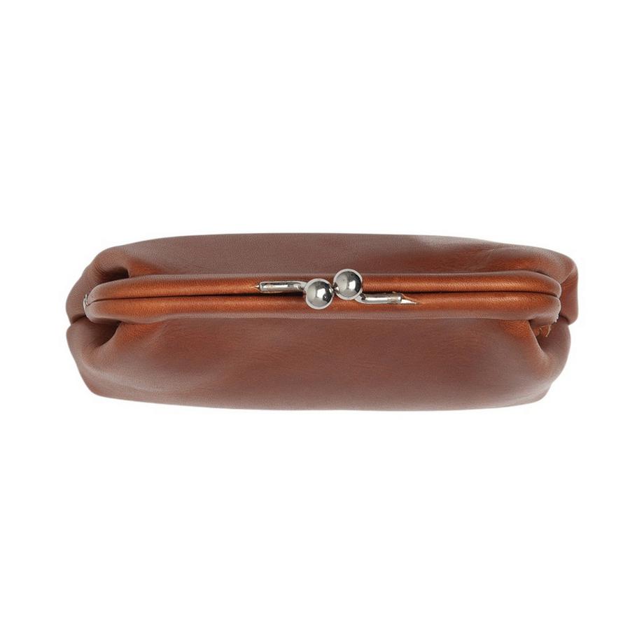Chesterfield Nera Porte-monnaie en cuir cognac  