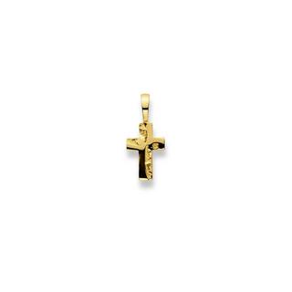 MUAU Schmuck  Anhänger Kreuz Gelbgold 750, 20x9mm 