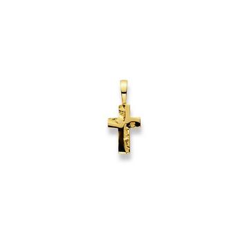 Pendentif croix en or jaune 750, 20x9mm