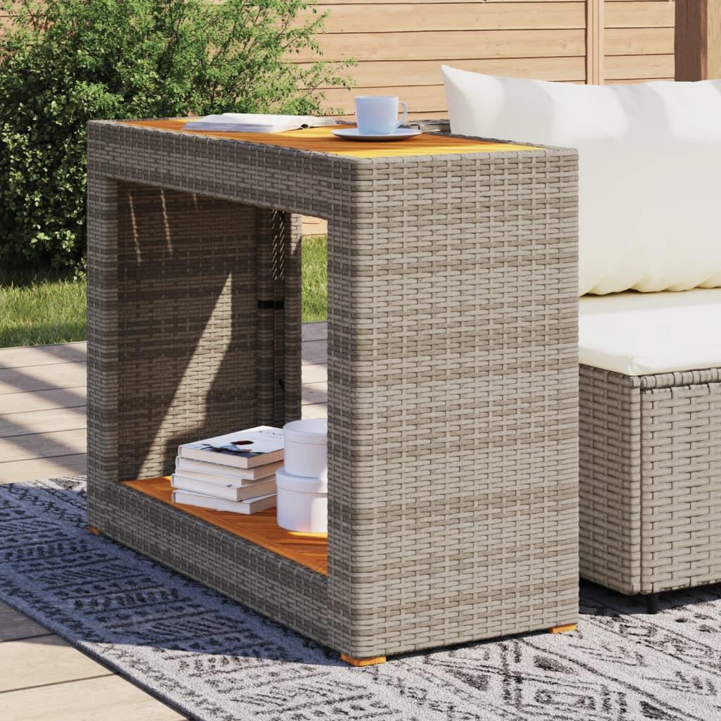 VidaXL Table d'appoint de jardin rotin synthétique  