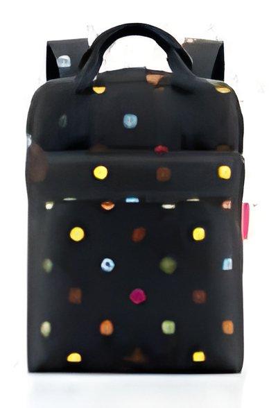 Image of Reisenthel allday backpack m Rucksack Lässiger Rucksack Schwarz, Rot, Weiß, Gelb Polyester