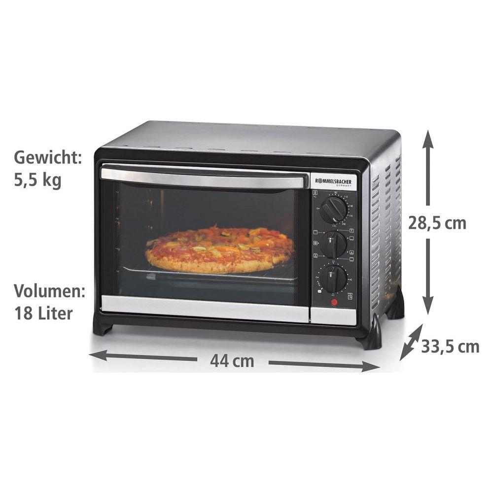 Rommelsbacher  BG1055 Piccolo forno Funzione aria calda, Funzione timer 18 l 