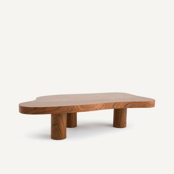 Table basse en plaqué palissandre