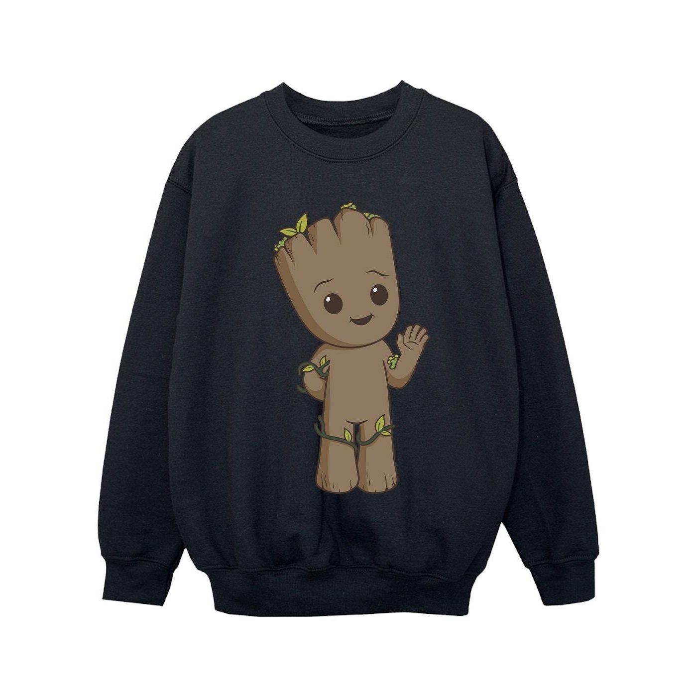 Image of I Am Groot Cute Groot Sweatshirt Mädchen Schwarz 116