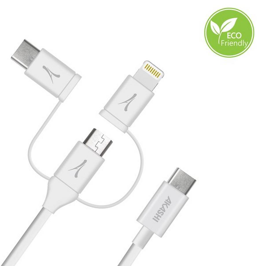 Akashi  USB-C /USB-C, Lightning, Micro-USB Kabel 