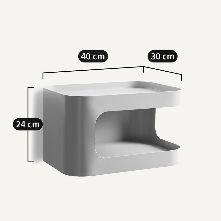 AM.PM Chevet mural en acier 1 niche  