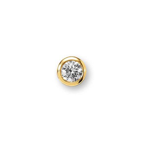 MUAU Schmuck  Anhänger Diamant 0.20ct. Gelbgold 750 