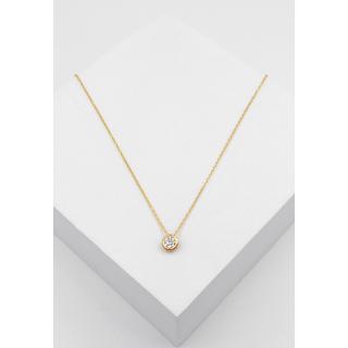 MUAU Schmuck  Anhänger Diamant 0.20ct. Gelbgold 750 