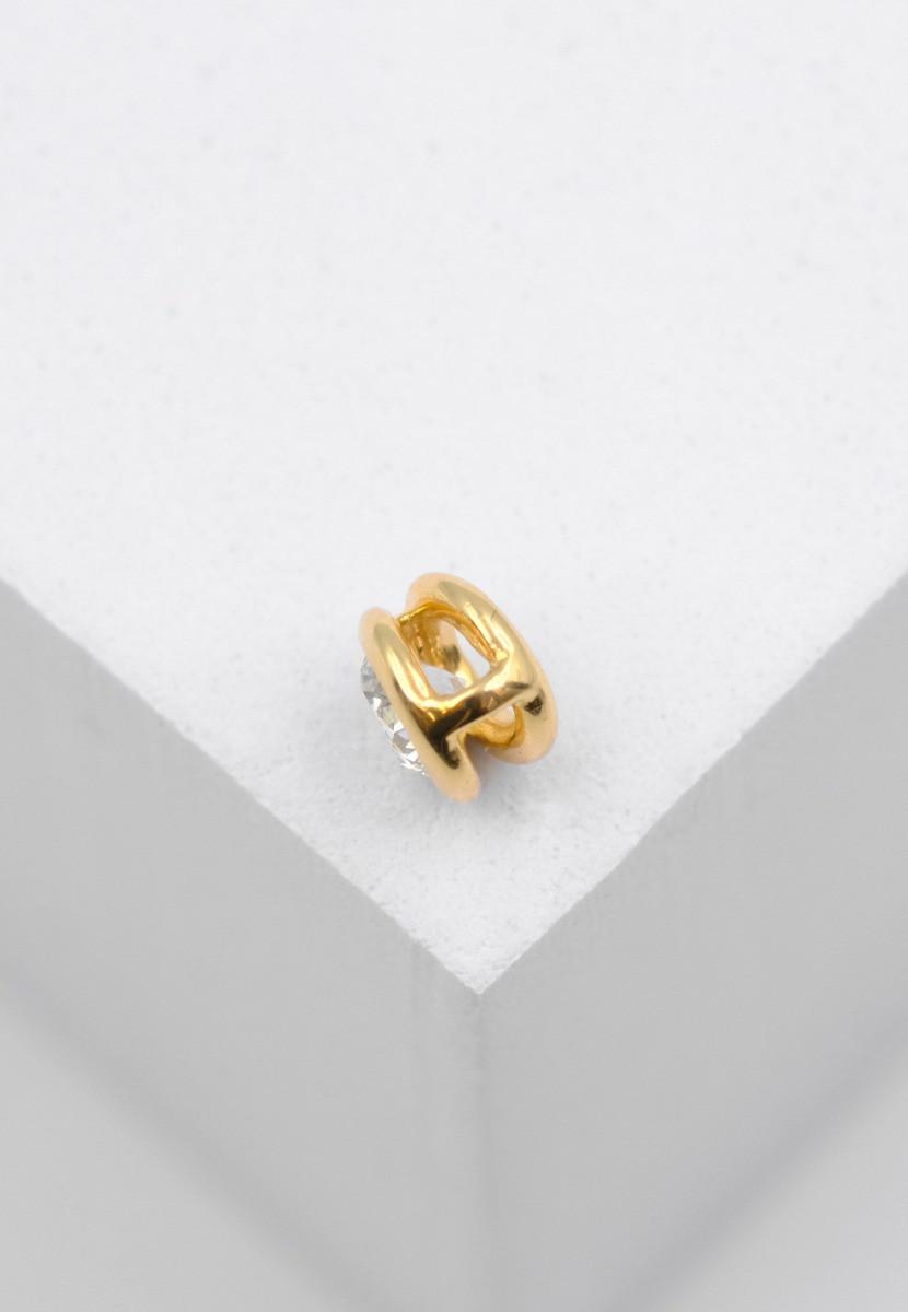 MUAU Schmuck  Anhänger Diamant 0.20ct. Gelbgold 750 