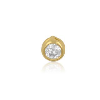 MUAU Schmuck  Anhänger Diamant 0.20ct. Gelbgold 750 