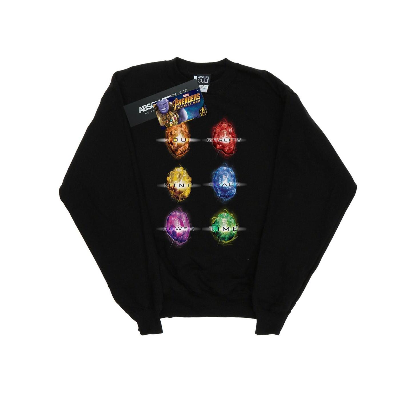 Image of Avengers Infinity War Infinity Stones Sweatshirt Jungen Schwarz 152-158
