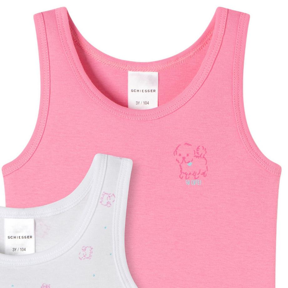 Schiesser  6er Pack Kids Girls Feinripp Organic Cotton - Unterhemd 