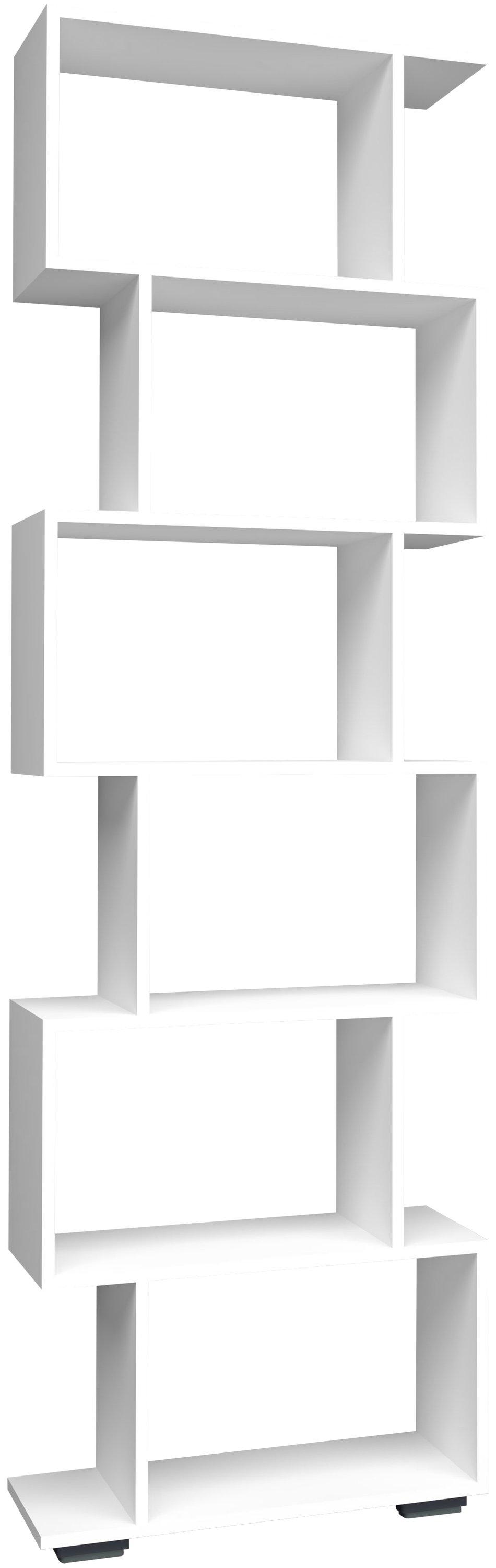 VCM Séparation de pièce en bois Étagère sur pied Bibliothèque Déco Livres 6 compartiments Étagère sur pied Palusa L  