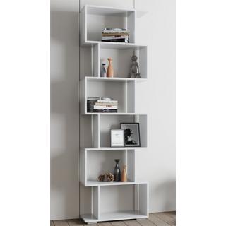 VCM Holz Raumteiler Stand Regal Bücherregal Deko Bücher 6 Fächer Standregal Palusa L  