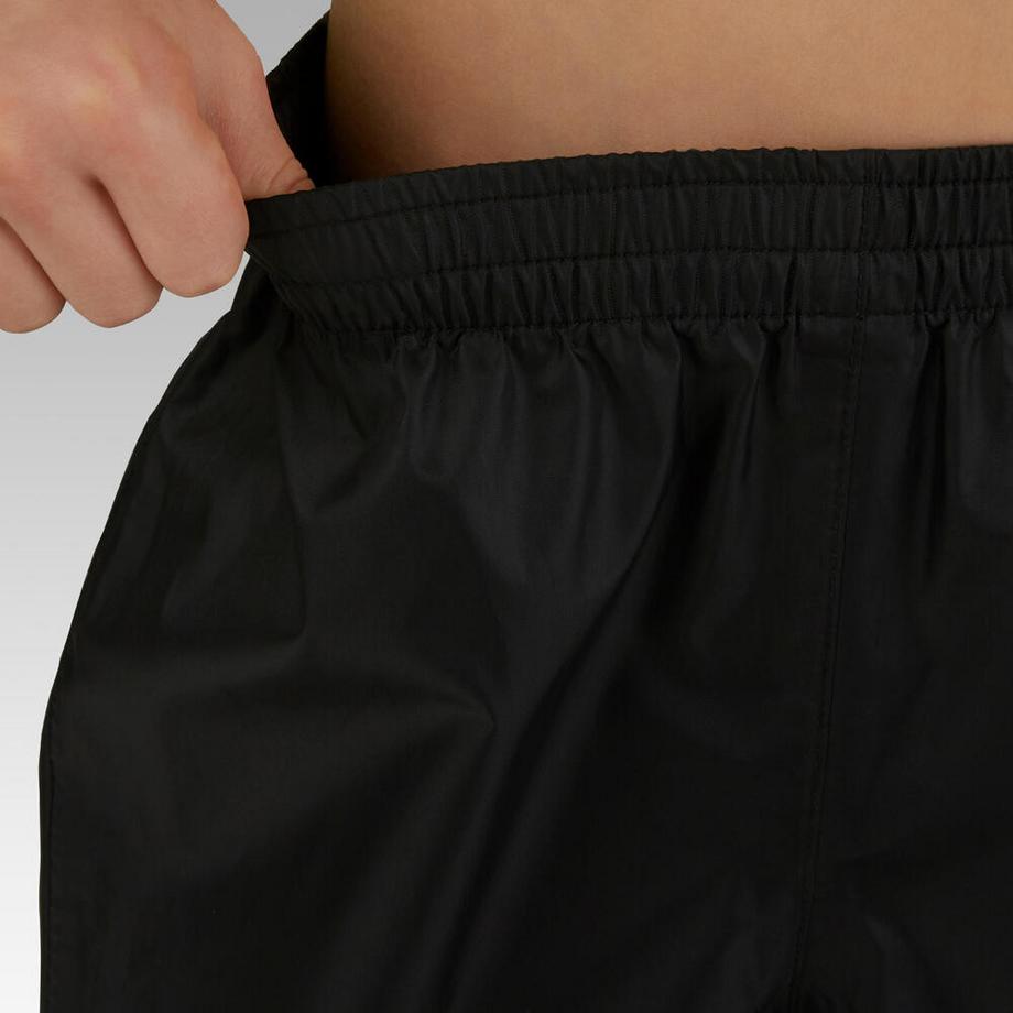 B’TWIN  Fahrrad Regenhose 500 Kinder schwarz 