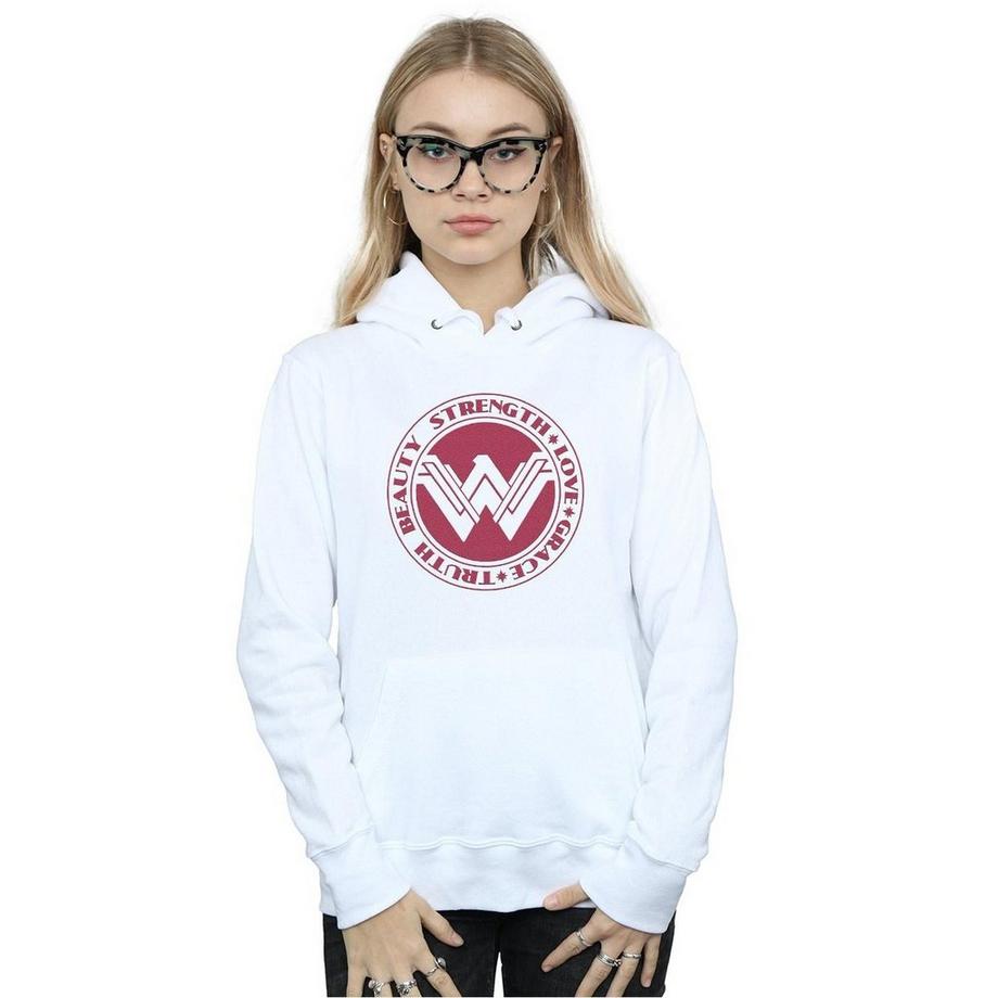 DC COMICS Beauty Strength Love Felpa con cappuccio  