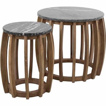 Table d'appoint Midnight noir (lot de 2)