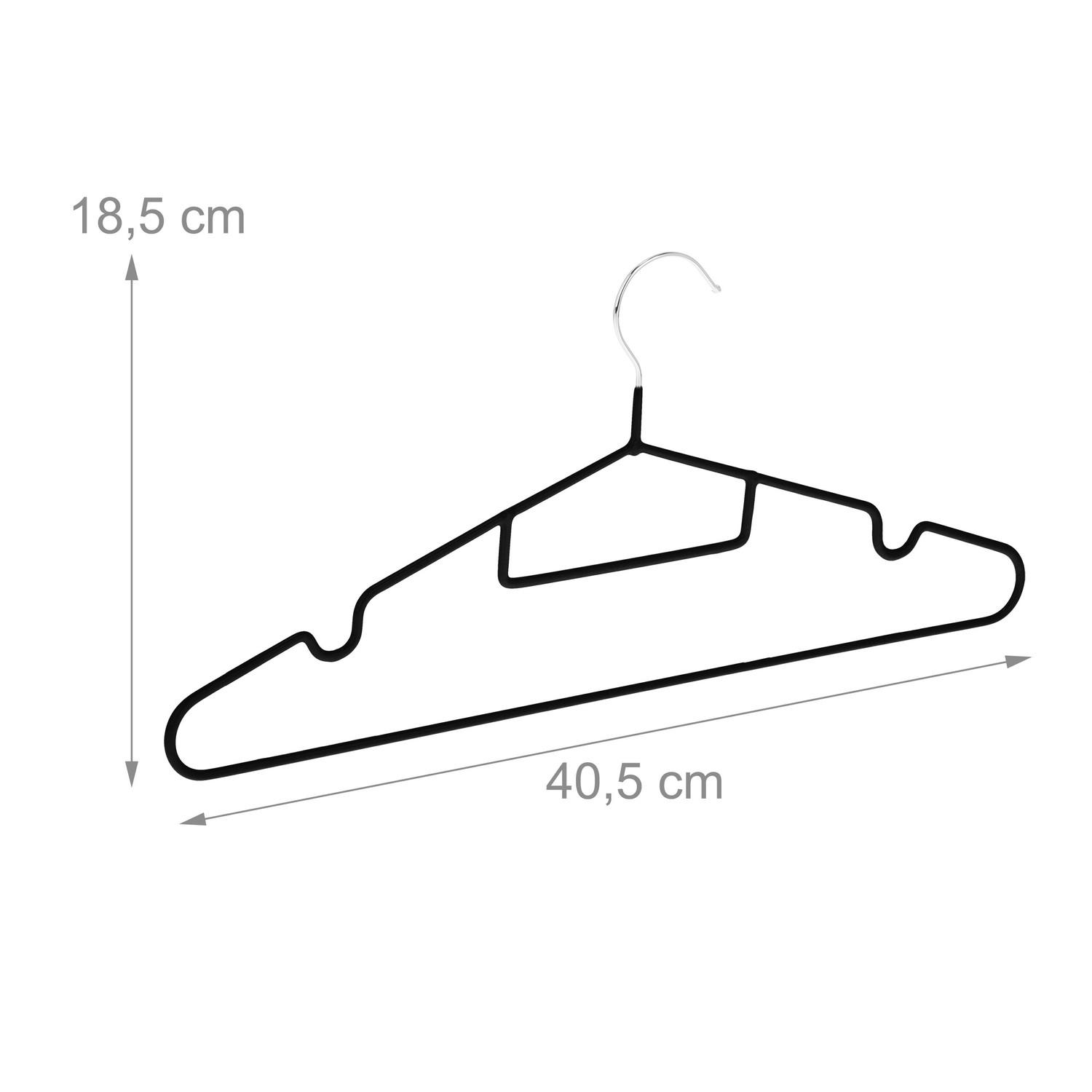 Northio Gummi-Kleiderbügel im 24er-Pack  