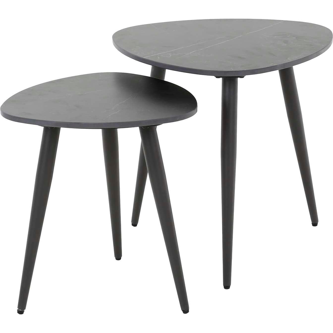 Image of Beistelltisch Dreieckform Keramik (2er-Set) Beistelltisch Dreieckform Keramik (2er-Set)