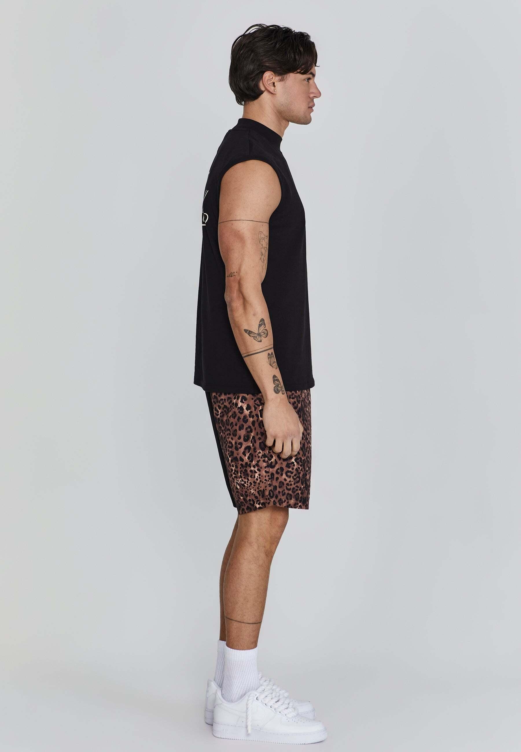 Sik Silk Animal Print Shorts  