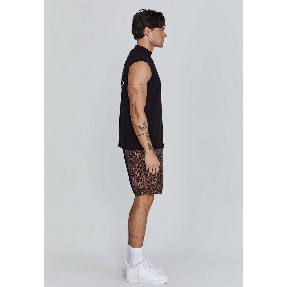 Sik Silk Animal Print Shorts  