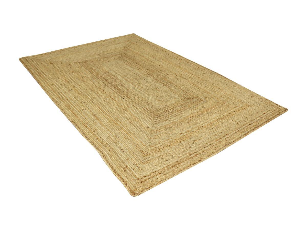 Vente-unique  Tapis rectangle 100% jute tressé  - 160 x 230 cm - Naturel - JAYA 