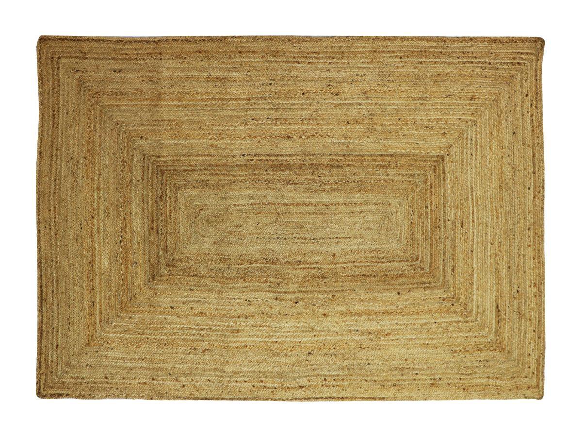 Vente-unique  Tapis rectangle 100% jute tressé  - 160 x 230 cm - Naturel - JAYA 