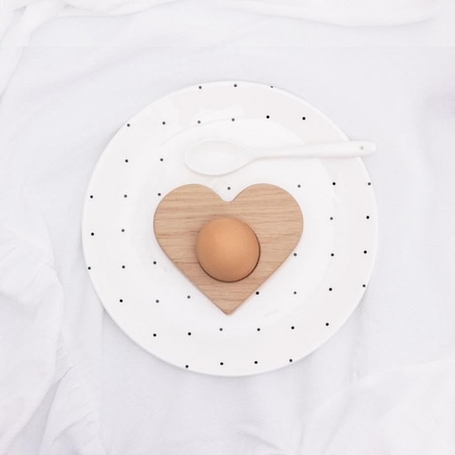 Eulenschnitt  Eierbecher Herz 