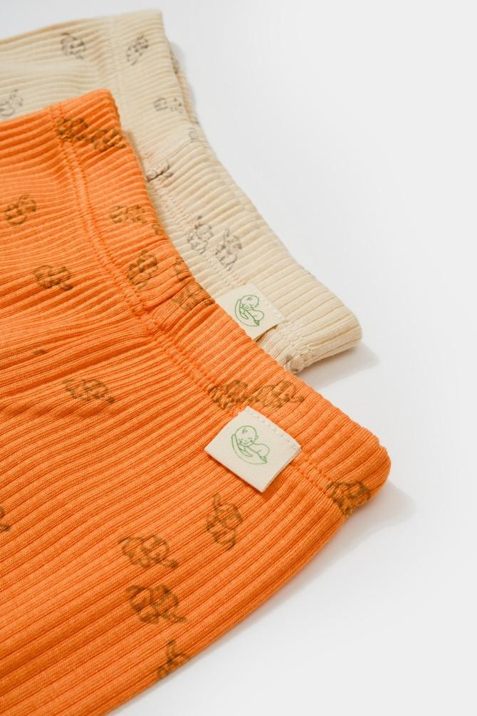 BabyCosy Organic  Strickhose mit Fuß, 2 Pack 