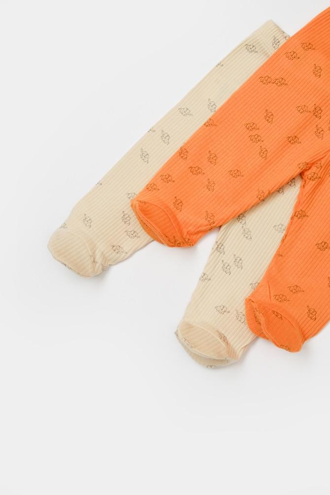 BabyCosy Organic  Strickhose mit Fuß, 2 Pack 