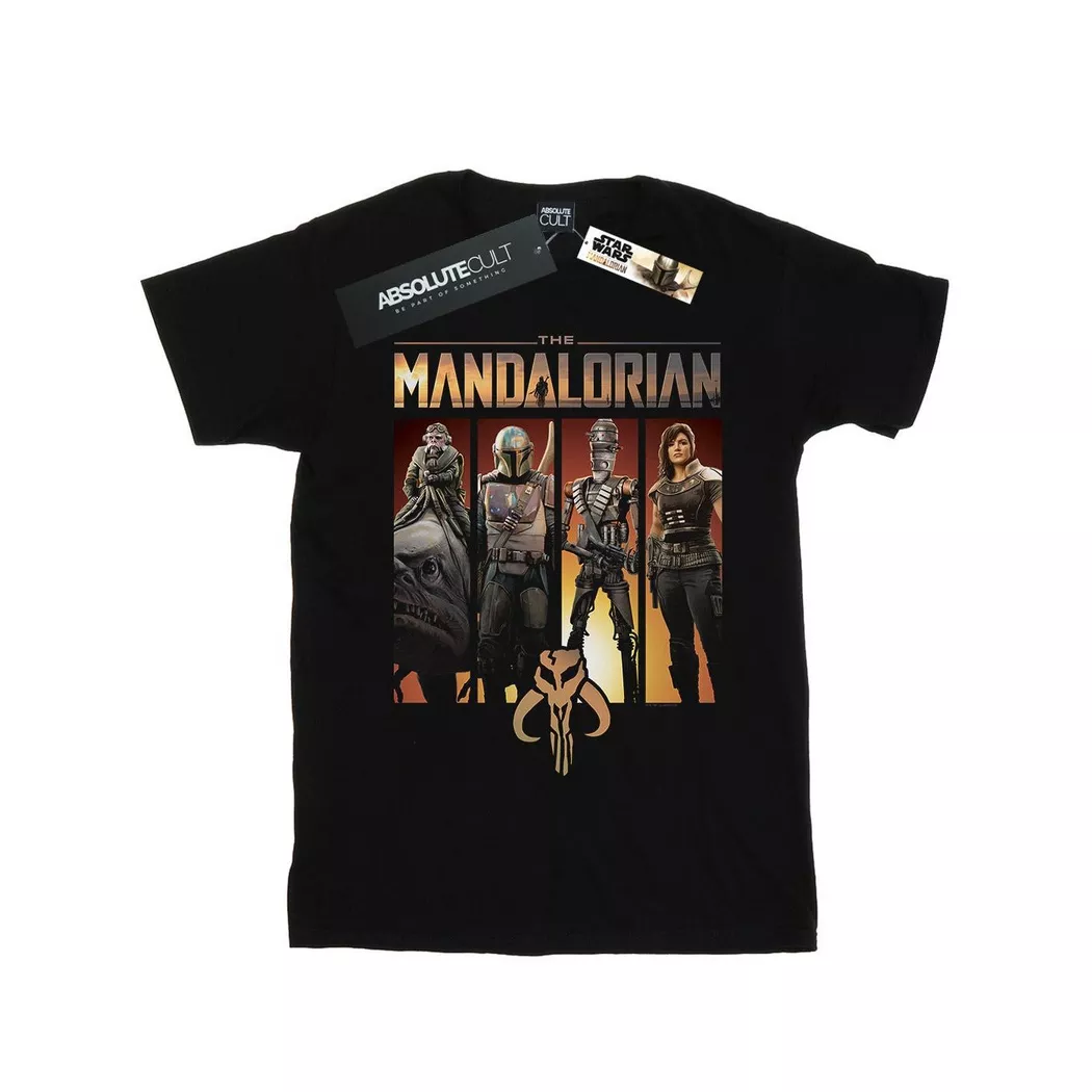STAR WARS - The Mandalorian TShirt, für Damen, Schwarz, Größe S